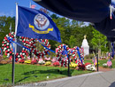 View towards new monuments