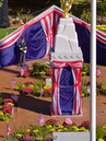 View of New Monuments prior to Ceremony